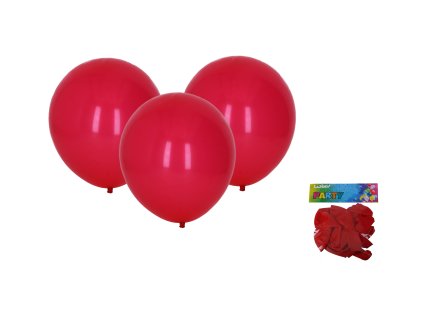 Balónek nafukovací 30cm - sada 10ks, červený