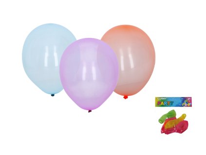 Balónek nafukovací 25cm - sada 6ks, krystalové