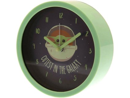 Stolní hodiny Star Wars | Hvězdné Války | The Mandalorian: Baby Yoda (průměr 12 cm)