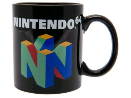 Keramický hrnek Nintendo: N64 (objem 315 ml) černý