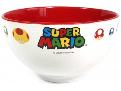 Keramická miska Nintendo | Super Mario: Logo (průměr 13 cm | 13 x 7 x 13 cm)