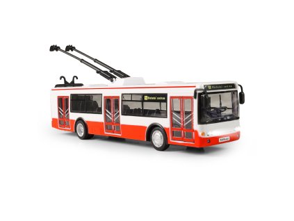 Trolejbus který hlásí zastávky česky 28 cm