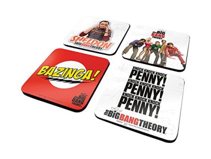 Tácky pod sklenice Big Bang Theory: balení 4 kusů