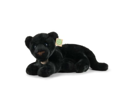 Plyšový černý panter ležící 40 cm ECO-FRIENDLY