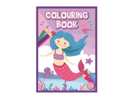 Kniha omalovánek 72 stran A4 Mořské víly