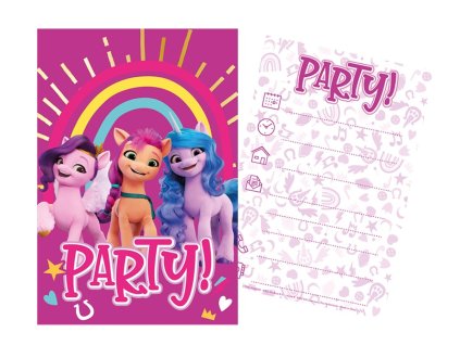 Sada párty 5 pozvánek + 5 obálek My Little Pony