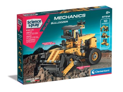 Mechanická laboratoř - Buldozer, 10 modelů, 200 dílků