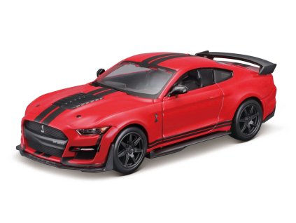 Bburago - Auta HOBBY, 2020 Mustang Shelby GT500, červená, 1:32
