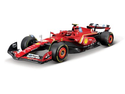 Bburago - RACING MODEL KIT, Formule Ferrari SF24 (2024), #55 Carlos Sainz, 1:24