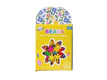 Sada korálků - hvězdy + 1 metr provázek