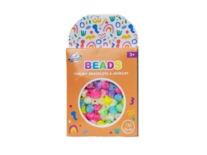 Sada korálků - kostky + 1 metr provázek