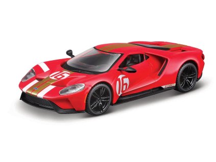Bburago - RACE, 2022 Ford GT Heritage Edition, červená, 1:32