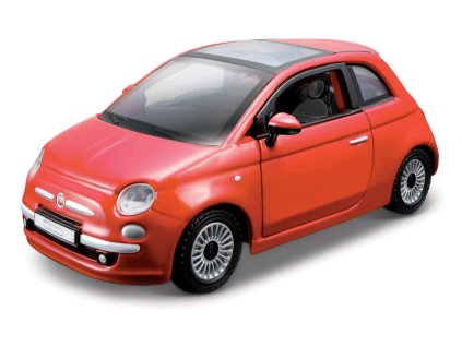 Bburago - Auta HOBBY, Fiat 500 (2007), bronz metalíza, 1:32