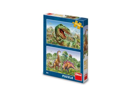 SOUBOJ DINOSAURŮ 2x48 Puzzle