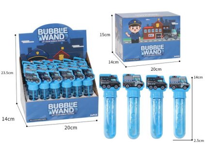 Bublifuk policejní auto 14 cm