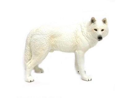 E - Figurka Vlk bílý 12 cm
