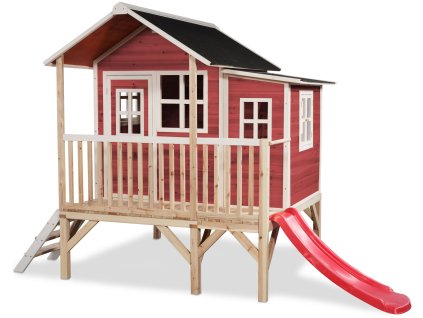 Zahradní cedrový domeček Exit Loft 350 červený