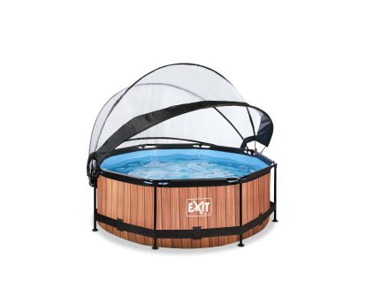 Bazén Exit ø244 x 76 cm s filtrací a krytem