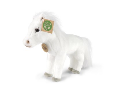 Plyšový kůň bílý 24 cm ECO-FRIENDLY