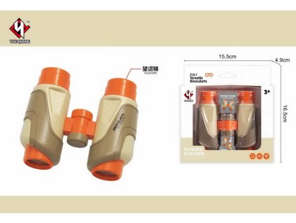 Dalekohled 2v1 11x11 cm