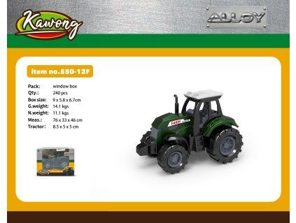 Traktor kov/plast 8,5 cm