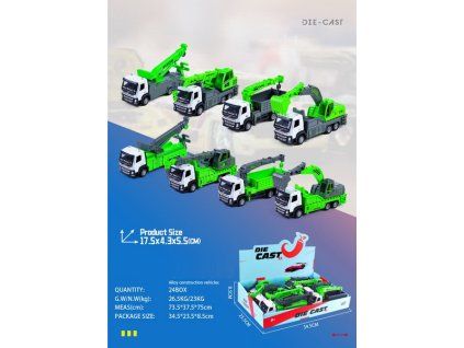 Auto stavební kov/plast 17,5 cm