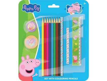 Set s pastelkami Prasátko Peppa