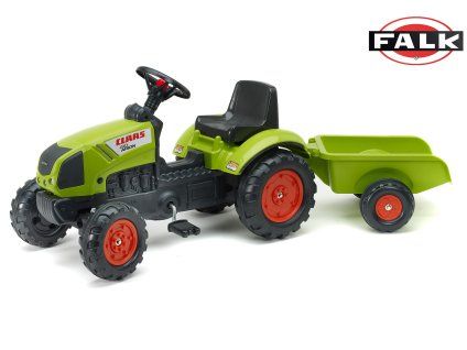 Šlapací traktor Claas Arion s vlečkou