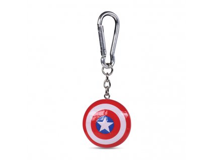 Přívěsek na klíče Captain America|Kapitán Amerika: Štít (4 x 4 cm)