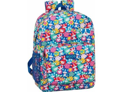 Batoh na laptop Moos Corgi: vzor 12018 (objem 19 litrů, 32 x 43 x 14 cm) multicolor polyester