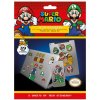 Samolepky na elektroniku Nintendo: Super Mario set 5 listů 39 kusů (18 x 24 cm)