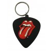 Pryžová klíčenka - přívěsek na klíče Rolling Stones: Trsátko (4,5 x 6 cm)