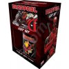 Dárkový set Marvel|Deadpool: hrnek-přívěsek-tácek (objem hrnku 315 ml|tácek 10 x 10 cm)