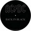 Podložka na talíř gramofonu AC/DC: Bck In Black (průměr 30,5 cm)
