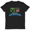 Dětské tričko Minecraft: Legends Creeper Vs Piglin  černá bavlna