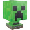 Plastová dekorativní 3D lampa Minecraft: Creeper Icon (výška 26 cm)