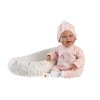 Llorens 74122 NEW BORN - realistická panenka miminko se zvuky a látkovým tělem - 42 cm