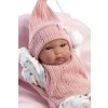 Llorens 63504 NEW BORN HOLČIČKA - realistická panenka s celovinylovým tělem - 35 cm