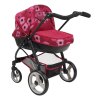 Kočárek pro panenky 2v1 - Bella Poppy Red