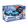BB Junior RC - Bugatti Divo se světly a zvuky, dálkový ovladač volant, modrá, 2,4Ghz