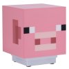 Plastová dekorativní a zvuková 3D lampa Minecraft: Prasátko (9 x 11 x 9 cm)