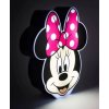 Dekorativní 2D lampa Disney | Minnie Mouse | Myška Minnie: Hlava Minnie s mašlí (16 x 20 x 6 cm)