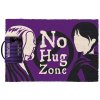Rohožka Wednesday: No Hug Zone (60 x 40 cm) fialová