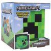 Plastová dekorativní 3D lampa Minecraft: Creeper (12 x 12 cm)