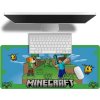 Herní podložka na stůl Minecraft: Boj s Creepery (80 x 35 cm)