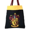Shopping taška na rameno Harry Potter: Nebelvír - Gryffindor (46 litrů | 39 x 47 x 25 cm) černá