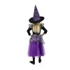 Dětský kostým čarodějnice fialová čarodějnice /Halloween (M) EKO