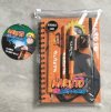 Set školních potřeb Naruto Shippuden: Naruto Uzumaki (blok A5, propiska, tužka, pravítko, ořezávátko, guma)