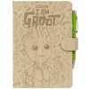 Poznámkový blok se svítící propiskou Marvel | Guardians Of The Galaxy | Strážci Galaxie: Groot (14,8 x 21,0 cm)