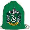 Bavlněnný gym bag - vak se šňůrkami Harry Potter: Erb Zmijozel - Slytherin Crest (35 x 44 cm) zelená bavlna